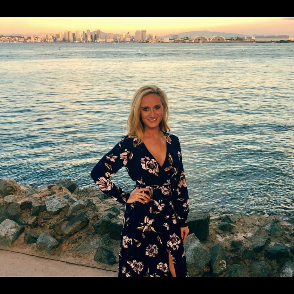 Olivaceous gorgeous floral print wrap dress